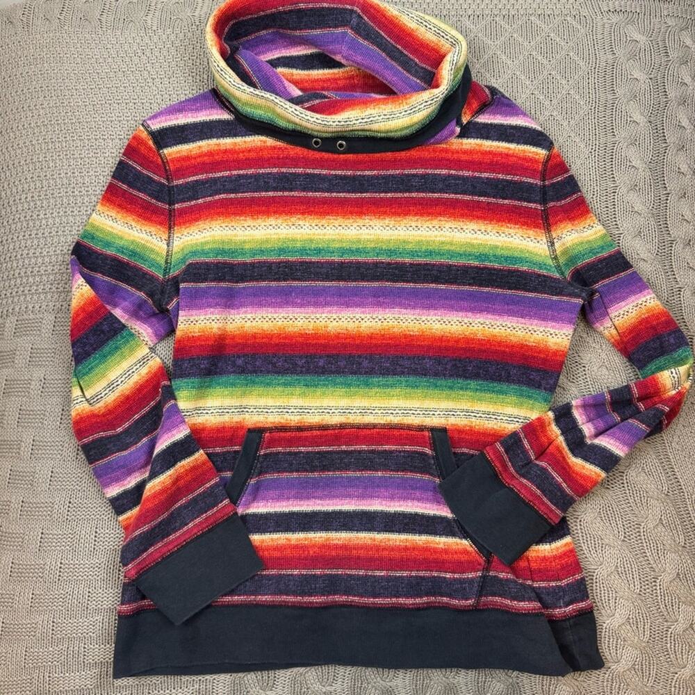 Ralph Lauren Multicolor Striped Cowl Neck Sweater